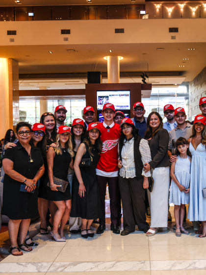 Bear ‘speechless’ after being selected by Red Wings at No. 13 overall in 2025 NHL Entry Draft