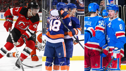 NHL writer Dan Rosen attends Devils Islanders Rangers tripleheader in one day