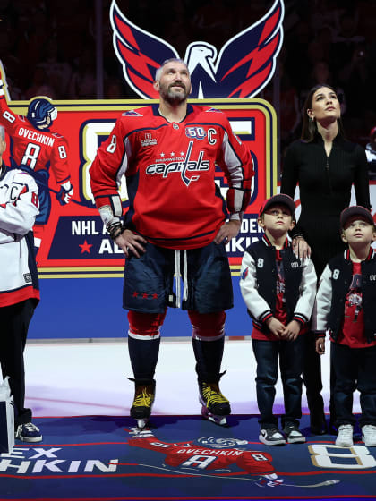 Alex Ovechkin honored by Capitals for NHL goals record