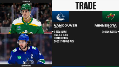 Hughes traded to Wild from Canucks