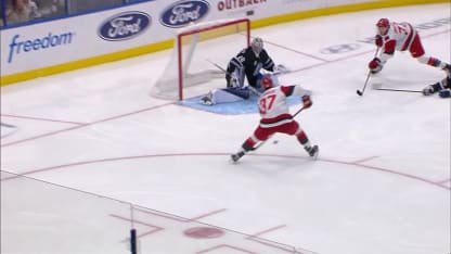 CAR@TBL: Svechnikov scores goal against Andrei Vasilevskiy
