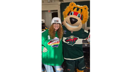 Toni Gillen with Wild mascot