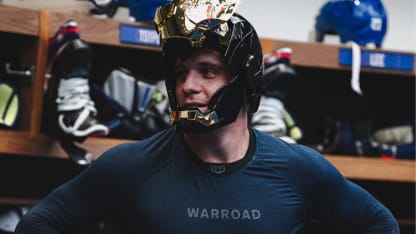New York Islanders Iron Man Helmet Player of Game