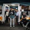 San Francisco 49ers cheer on San Jose Sharks 