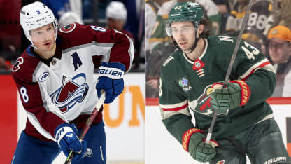 NHL Edge stats Cale Makar Quinn Hughes comparison 2025-26