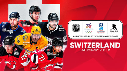 Switzerland 2026 Olympics preliminary roster first six players