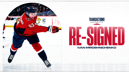 Capitals Re-Sign Ivan Miroshnichenko