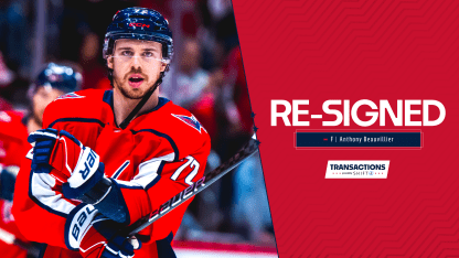 Capitals Re-Sign Anthony Beauvillier